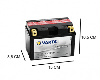 YT12A-BS varta agm 12v 11ah