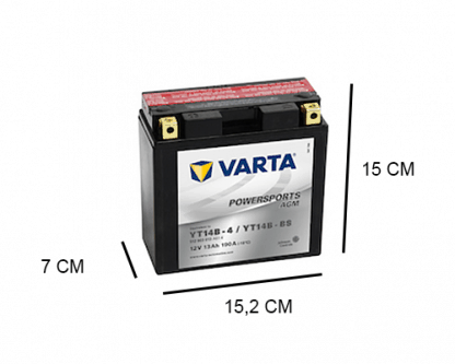 YT14B-4 varta agm 12v 12ah