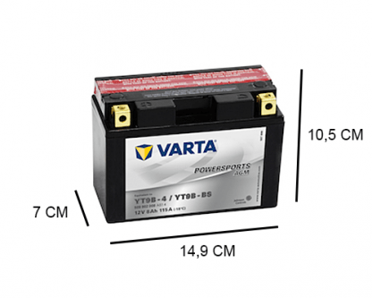 YT9B-BS varta agm 12v 9ah