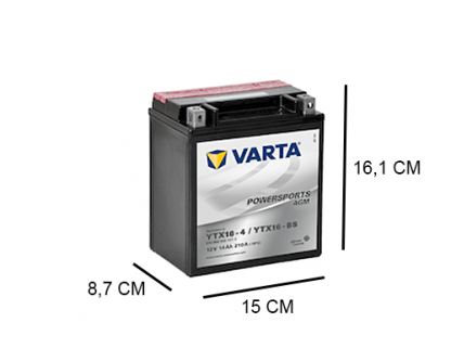 YTX16-4 varta agm 12v 14ah