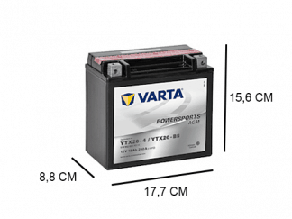 YTX20 4 varta agm 12v 18ah