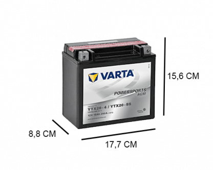 YTX20 4 varta agm 12v 18ah