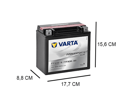 YTX20-BS Varta AGM Motor accu, 250A, 12V Accudeal