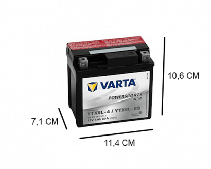 YTX5L-BS varta agm 12v 4ah