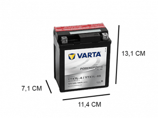 YTX7L-BS varta agm 12v 6ah