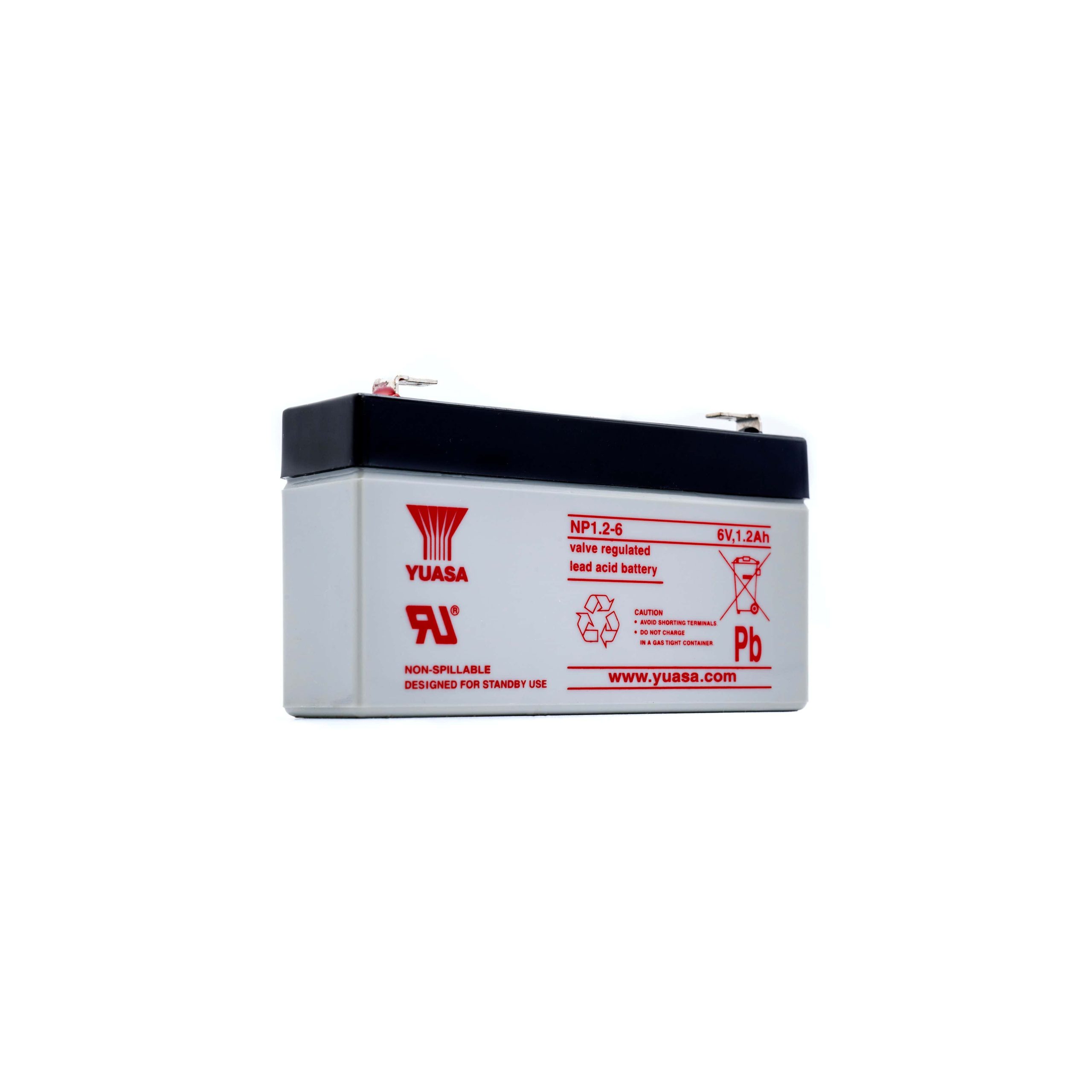 Yuasa NP1.2-6 - 6V 1.2Ah - VRLA accu
