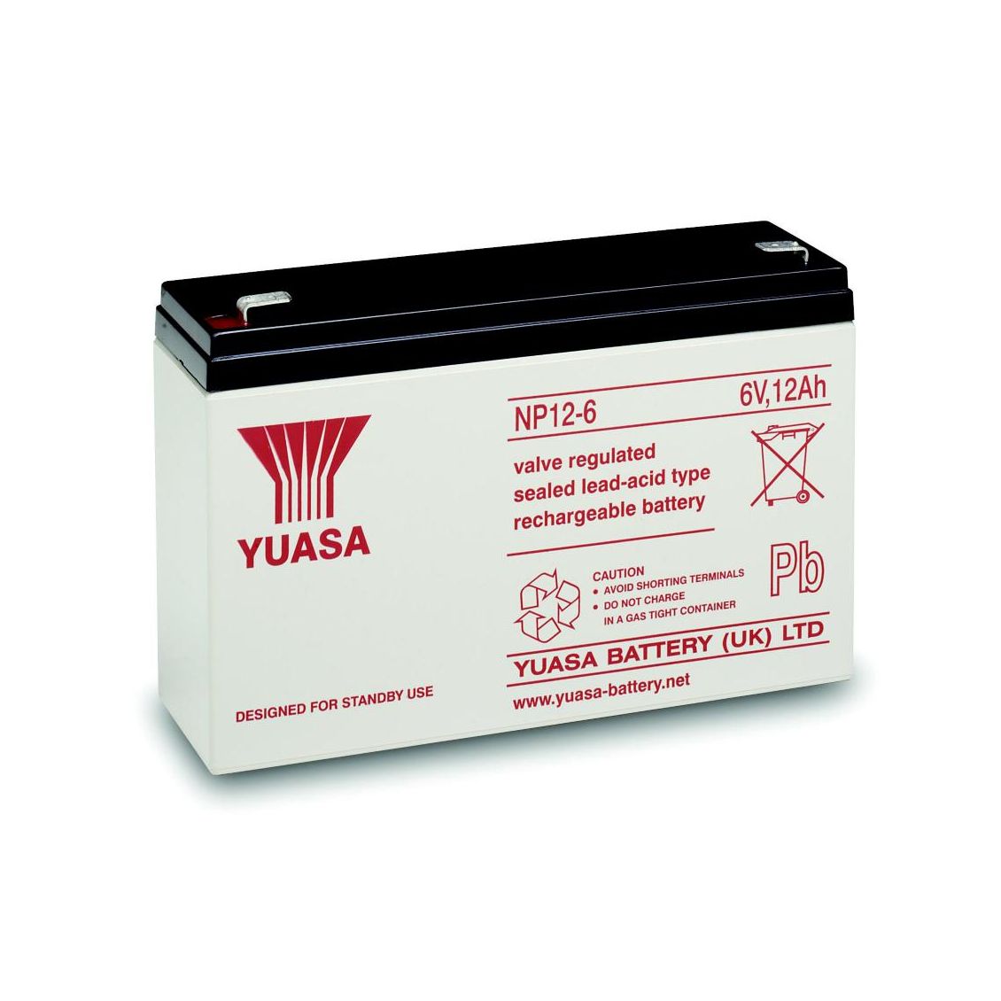 Yuasa NP12-6 - 6V 12Ah - VRLA accu