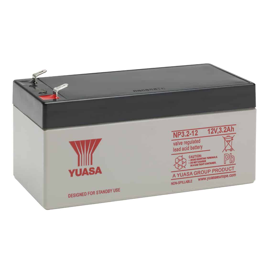 Yuasa NP3.2-12 - 12V 3.2Ah - VRLA accu