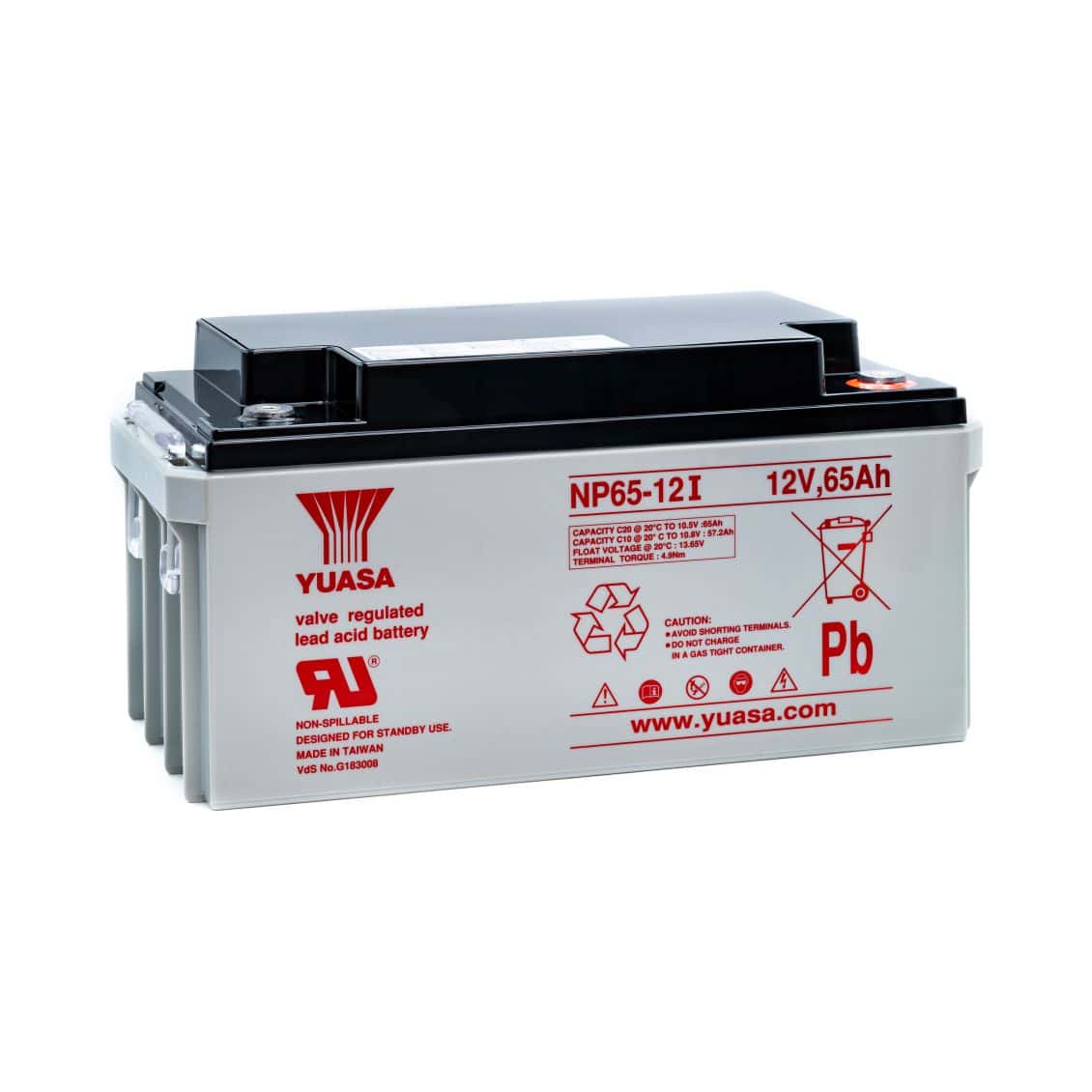 Yuasa NP65-12I - 12V 65Ah - VRLA accu