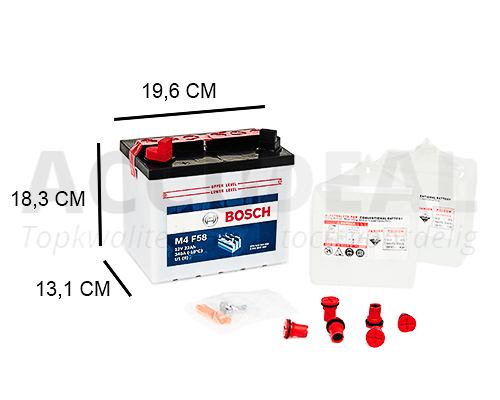 meloen Polair Commissie U1 (9) Bosch 22Ah Grasmaaier accu, 340A, 12V - Accudeal