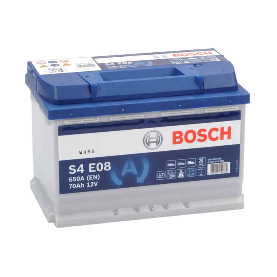 Bosch S4E08 - 70Ah accu, 760A, 12V (0 092 S4E - Accudeal