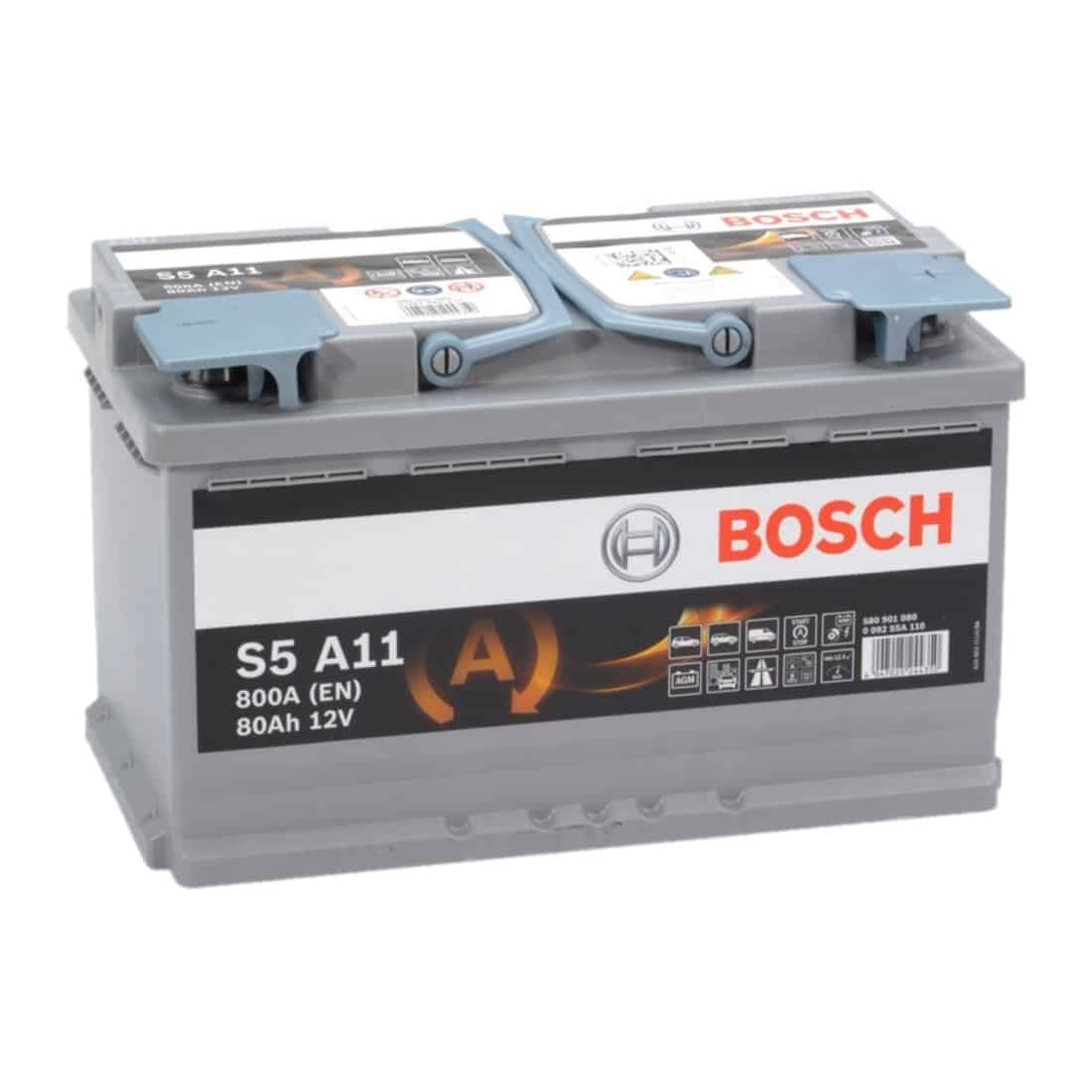 S5A11 Heavy Duty Bosch Car Van Battery 12V 80AH 800A, 3 Years