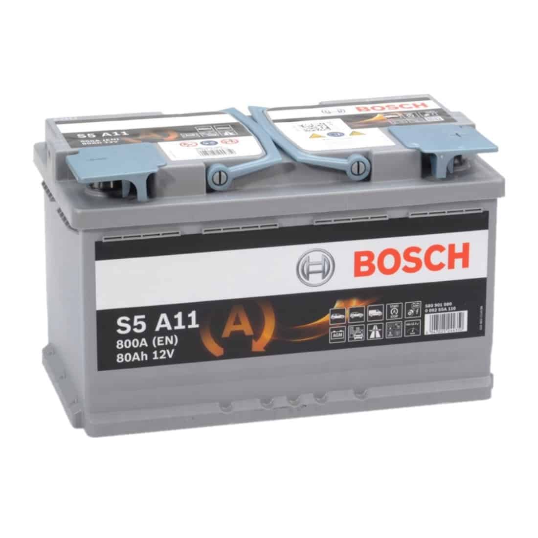 0 092 S5A 110 BOSCH S5 A11 S5 Batterie 12V 80Ah 800A B13 Batterie AGM