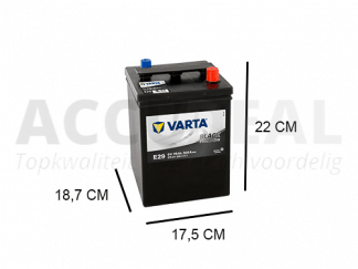 Varta E29 70Ah accu 300A, 12V Black dynamic promotive