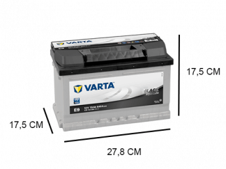 Koe De controle krijgen hemel Varta E9 70Ah Black Dynamic start accu, 640A, 12V - Accudeal