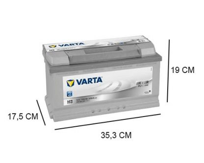 H3 Varta accu 100ah Silver Dynamic 600402083