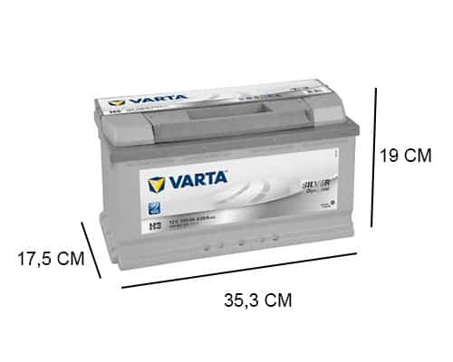 Schadelijk wedstrijd automaat Varta H3 100Ah Silver Dynamic accu, 830A, 12V - Accudeal