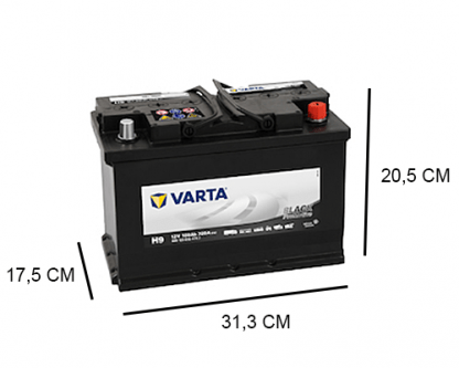 h9 varta pro motive black