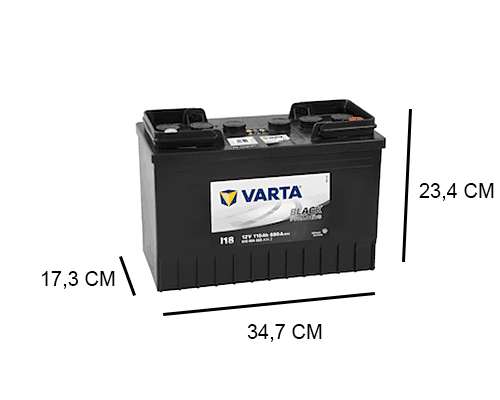 Ster B olie pasta I18 Varta 110Ah Promotive Black accu, 680A, 12V - Accudeal