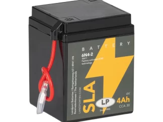 6N4-2 Landport (LP) 4Ah SLA Factory Activated AGM motor accu, 6, 30A (6N4-2)