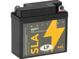 6N4B-2 Landport (LP) 4Ah SLA Factory Activated AGM motor accu, 6, 50A (6N4B-2)