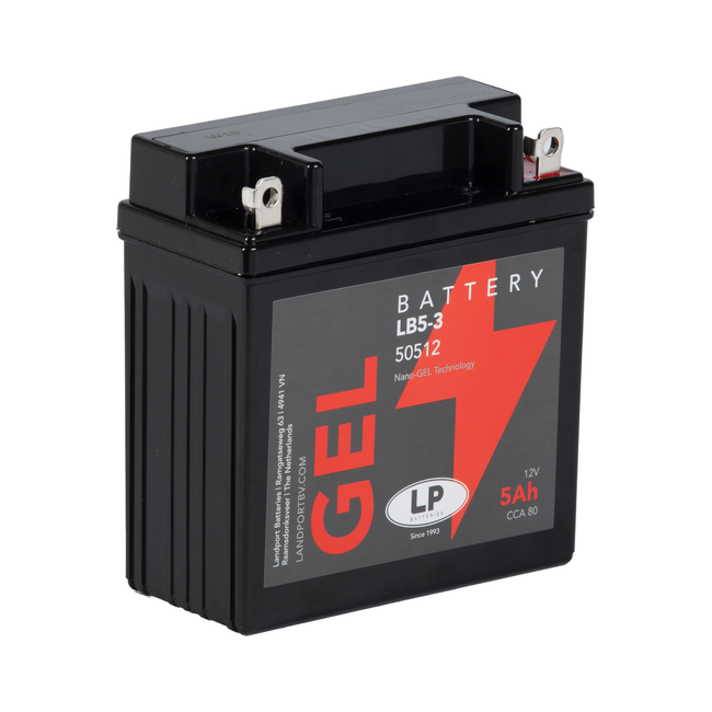 LB5-3 Landport (LP) 5Ah Gel motor accu, 12, 80A (GB5-3) 1 LB5-3 Landport (LP) 5Ah Gel motor accu, 12, 80A (GB5-3)
