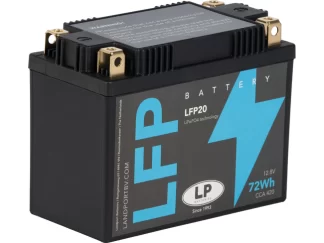 De Landport LFP20 6Ah 72Wh lithium motor accu met 420A startvermogen