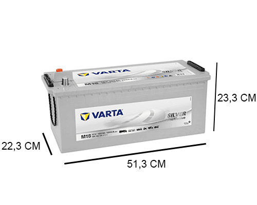 BATTERIE 12V 180 AH 1000A (M18) SILVER GAUCHE – DSMOTORS