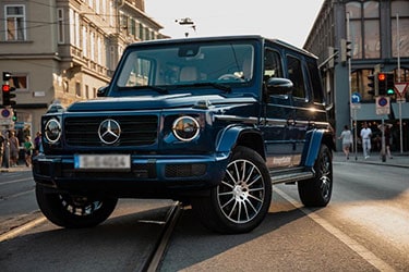 Een afbeelding van een Mercedes G klasse