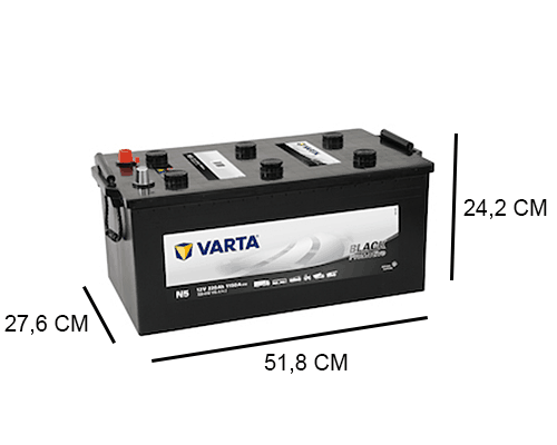 Varta 220Ah Black 1150A, 12V - Accudeal