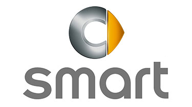 Het logo van automerk Smart