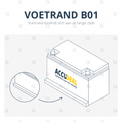 Accu met een veotrand B01