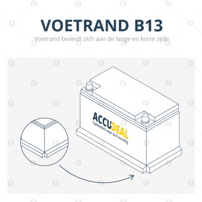 Accu voetrand B13