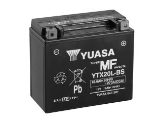 Yuasa YTX20L-BS 18Ah AGM motor accu, 12V, 270A(YTX20L)